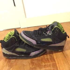Super Rare 2008 Jordan Spizikes Citron (Nellys)  Black Purple Green